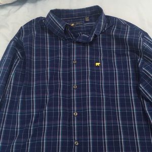 Men’s long sleeve button down dress casual shirt